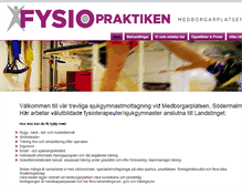 Tablet Screenshot of fysiopraktiken.se